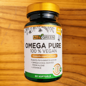 All Green Omega Pure – Vegan Plant-based Omega 3 DHA60s – Clearance