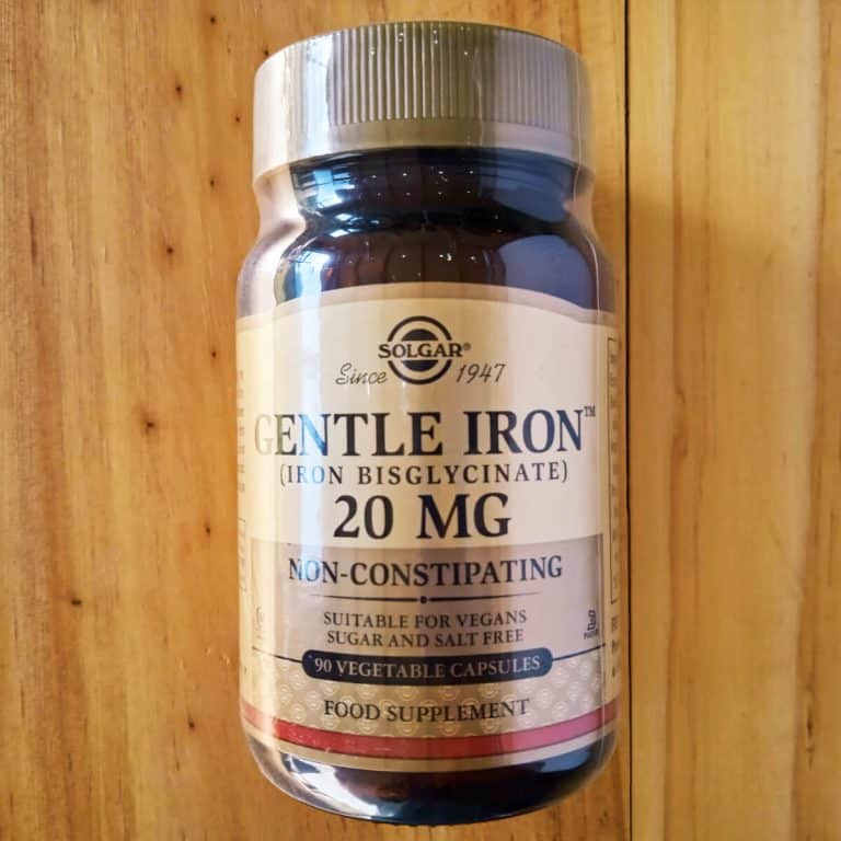 Solgar Gentle Iron (Iron Bisglycinate) 20 mg 90 Vegetable Capsules