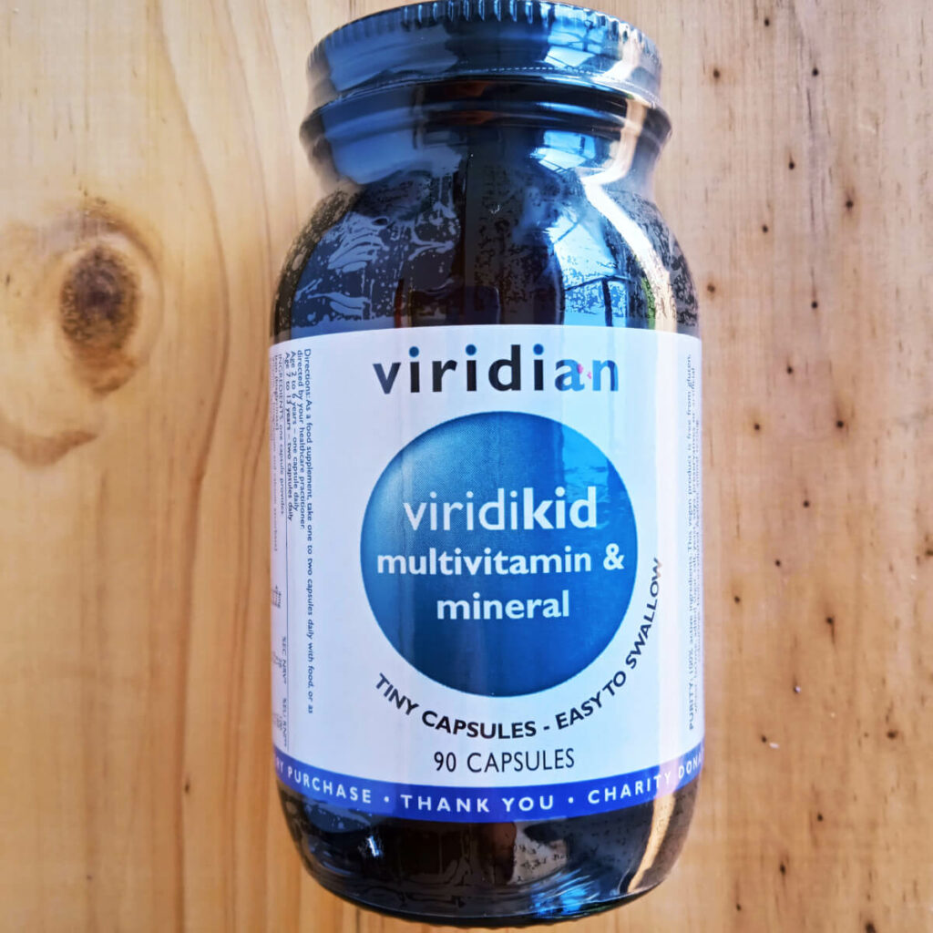 Viridian Viridikid Multivitamin and Mineral 90 Vegan Capsules Pure and Whole