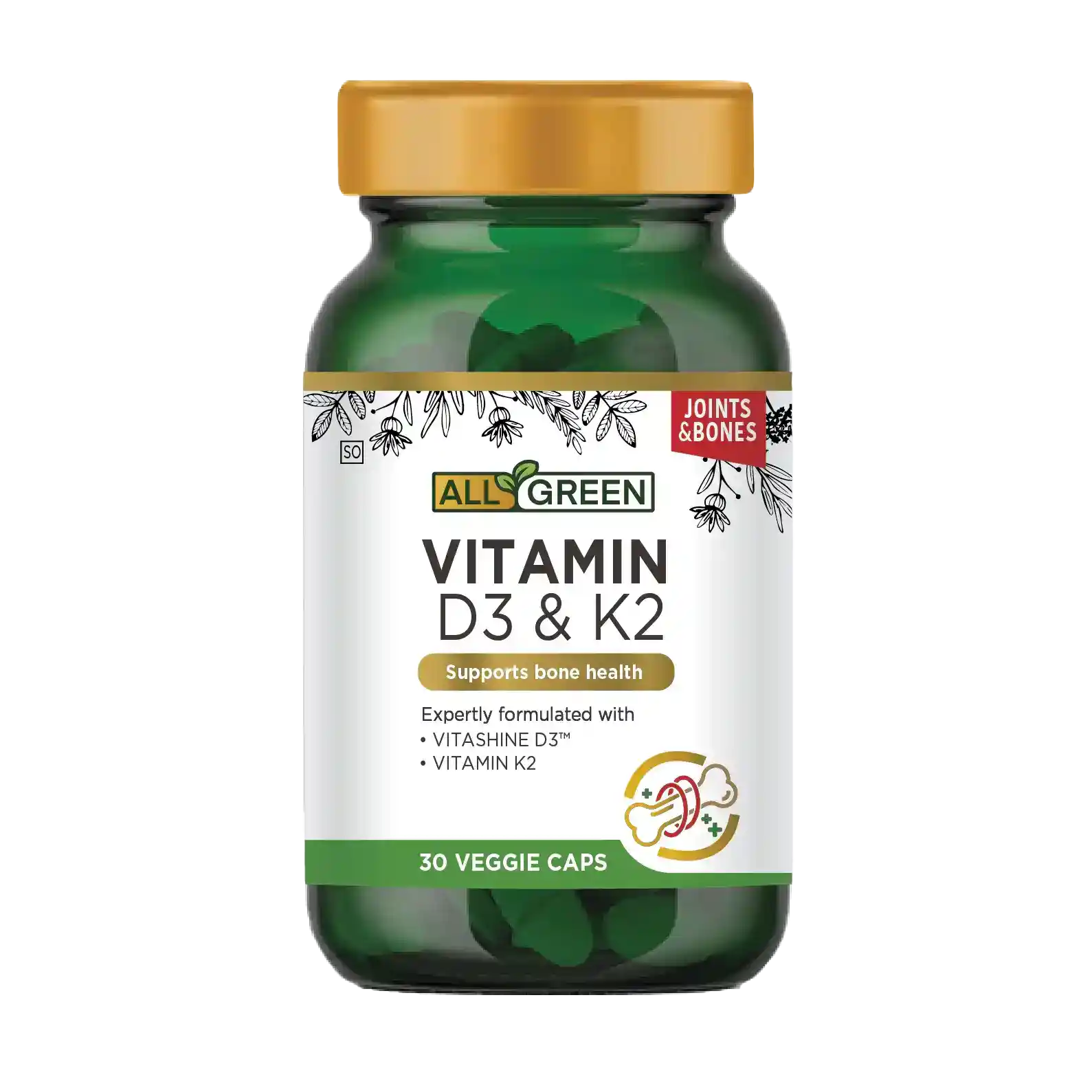 All Green Vitamin D3 & K2