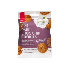 Happy Earth People Mini Dark Choc Chip Cookies 32g