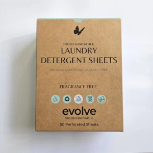 Evolve Laundry Detergent Sheets Fragrance Free 02