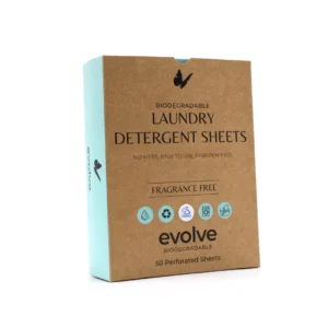 Evolve Laundry Detergent Sheets Fragrance Free 01